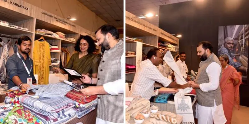 KVIC Chairman Inaugurated Khadi India Pavilion at Bharat Tex 2026 in New Delhi